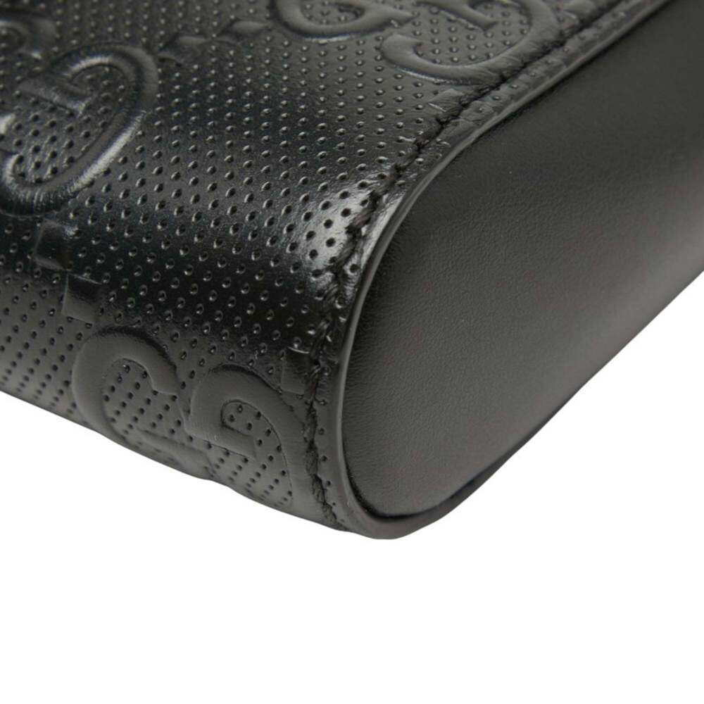 GUCCI Black Leather Fanny Pack - Picture 4 of 12